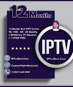 12 Months IPTV Premium Service