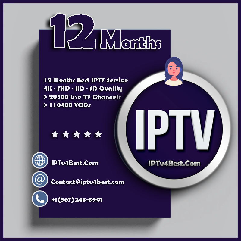 12 Months IPTV Premium Service
