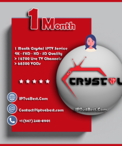 1 Month Crystal IPTV Subscription