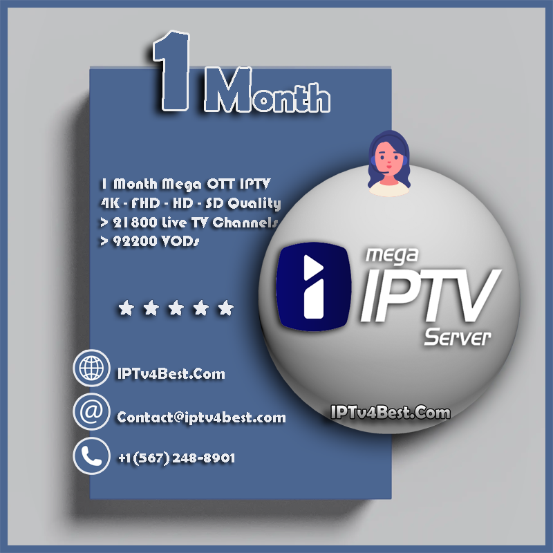 1 Month IPTV Mega Ott