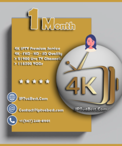 1 Month Strong 4K IPTV Subscription