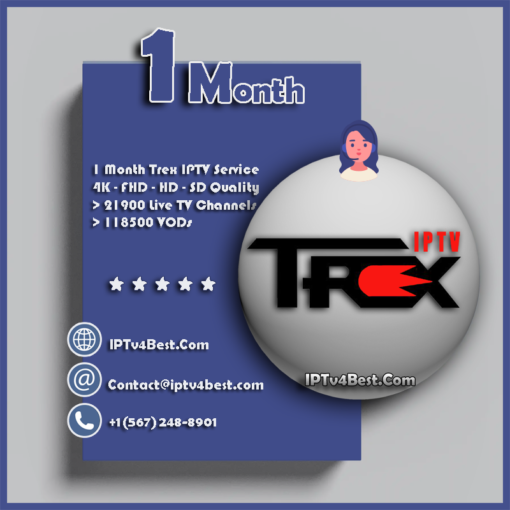 1 Month Trex IPTV Subscription