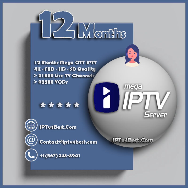 12 Months IPTV Mega Ott