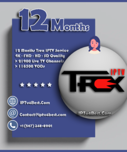 12 Months Trex IPTV Subscription
