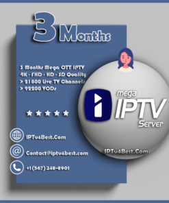3 Months IPTV Mega Ott