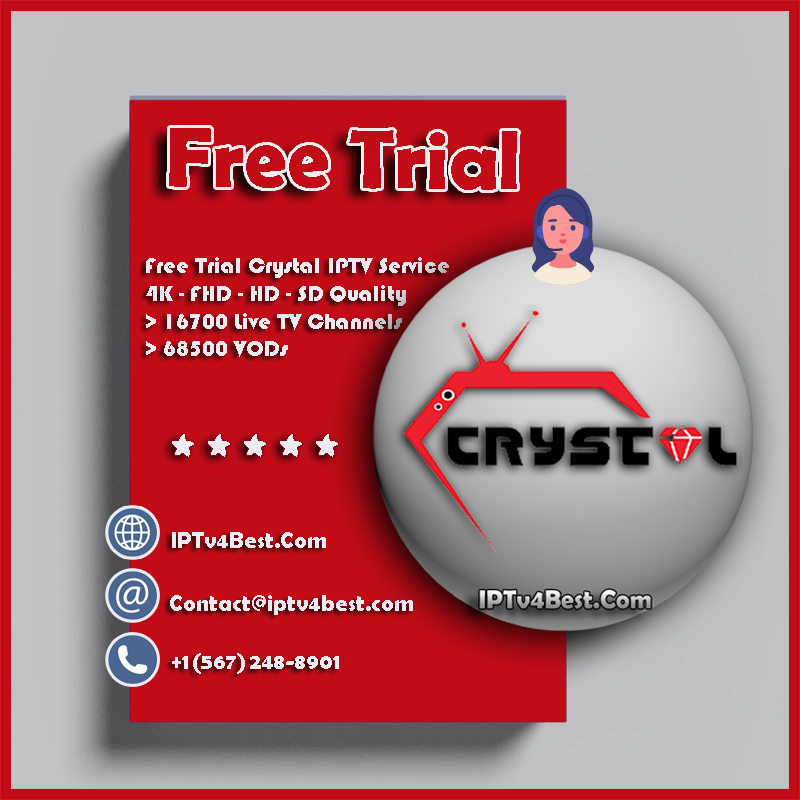 Free Trial 24h Crystal IPTV