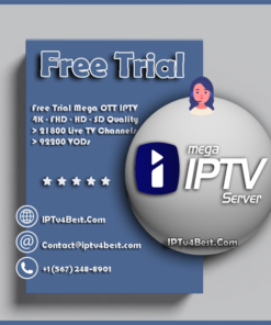 IPTV Free Trial 24h Mega OTT